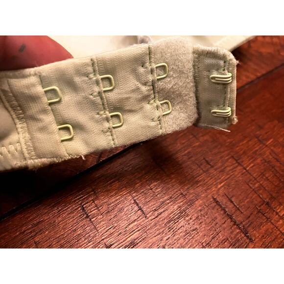 Sweet Nothings 34B Green Bra Padding Underwire Hook Flower Floral Adjustable - Picture 5 of 5